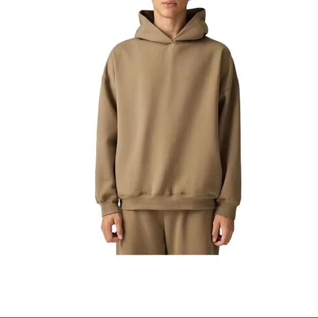 Men's Casual Running Jogging Sport Suit Sets Oversized Fleece Hoodie Sweatpants with Logo Plus Size for Winter Printed Technics