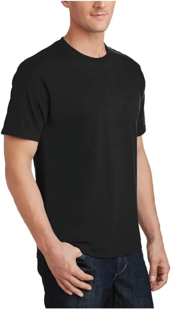 Unisex 100% Cotton Black T-Shirt Oversized Heavy Short Sleeves Drop Shoulder Fitness Crew Pattern O-Neck Men's Box T-Shirt