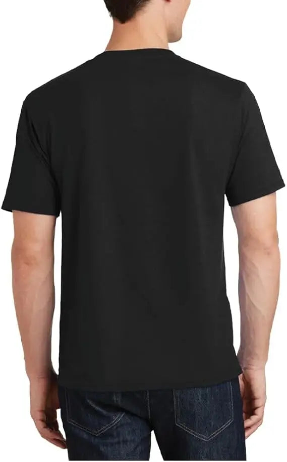 Unisex 100% Cotton Black T-Shirt Oversized Heavy Short Sleeves Drop Shoulder Fitness Crew Pattern O-Neck Men's Box T-Shirt